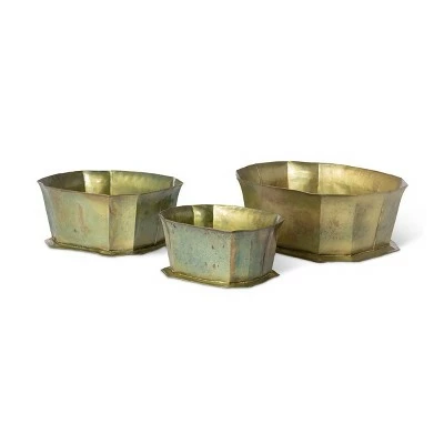 Park Hill Collection Patina Planters 5 Park Hill Collection Patina Planters - Image 3