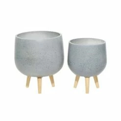 Set of 2 Contemporary Wood Oval Bowl Planters - Olivia & May White 12 Set of 2 Contemporary Wood Oval Bowl Planters - Olivia & May White -Cheap Planters Store unnamed file 6753