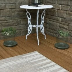 Sunnydaze Decor Sunnydaze High-Fired Glazed UV- and Frost-Resistant Outdoor/Indoor Ceramic Flower Pot Planter Saucers - 7" Diameter - Gray - 2-Pack