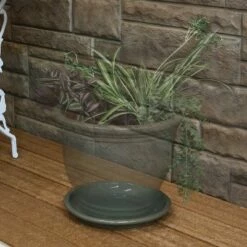 Sunnydaze Decor Sunnydaze Outdoor/Indoor High-Fired Glazed UV- and Frost-Resistant Ceramic Flower Pot Planter Saucer - 9" Diameter - Gray - 2-Pack 11 Sunnydaze Decor Sunnydaze Outdoor/Indoor High-Fired Glazed UV- and Frost-Resistant Ceramic Flower Pot Planter Saucer - 9" Diameter - Gray - 2-Pack -Cheap Planters Store unnamed file 6836