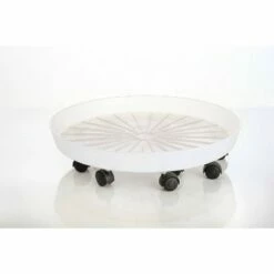 Indoor/Outdoor Saucer with Attached Rollers - Alfresco Home LLC White -Cheap Planters Store unnamed file 6842