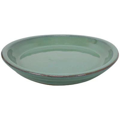 Sunnydaze Decor Sunnydaze High-Fired Glazed UV-Resistant and Frost-Resistant Ceramic Flower Pot Planter Saucers - 9" Diameter - Seafoam - 4-Pack 7 Sunnydaze Decor Sunnydaze High-Fired Glazed UV-Resistant and Frost-Resistant Ceramic Flower Pot Planter Saucers - 9" Diameter - Seafoam - 4-Pack - Image 5
