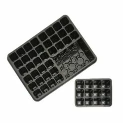 Okuna Outpost 3 Pack 48 Cell Seed Starter Greenhouse Trays with Humidity Dome, Garden Tools & Plant Labels for Indoor Outdoor -Cheap Planters Store unnamed file 6935