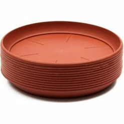 Juvale 12 Pack Round Terra Cotta Plastic Plant Pot Saucer Drip Trays for Indoor Outdoor Planter Base 9 in -Cheap Planters Store unnamed file 6941