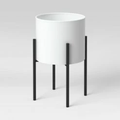 Iron Indoor/Outdoor Planter with Stand White/Black - Project 62™ -Cheap Planters Store unnamed file 6955