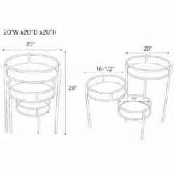 Asprey Plant Stand Black - Powell Company -Cheap Planters Store unnamed file 6990