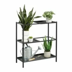 Boulevard Cafe Plant Stand Shelf Black - Sauder