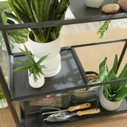 Boulevard Cafe Plant Stand Shelf Black - Sauder -Cheap Planters Store unnamed file 7017