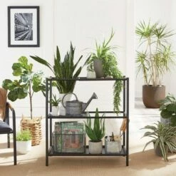 Boulevard Cafe Plant Stand Shelf Black - Sauder -Cheap Planters Store unnamed file 7021