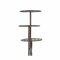 Sunnydaze Decor Sunnydaze Indoor/Outdoor Steel Decorative Checker Top 3-Tiered Flower Plant Stand Display - Bronze - 2pk -Cheap Planters Store unnamed file 7031