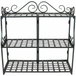 Sunnydaze Decor Sunnydaze Indoor/Outdoor Iron Metal 3-Tiered Potted Flower Plant Stand with Scrolled Back Design - 30" - Black 15 Sunnydaze Decor Sunnydaze Indoor/Outdoor Iron Metal 3-Tiered Potted Flower Plant Stand with Scrolled Back Design - 30" - Black -Cheap Planters Store unnamed file 7039