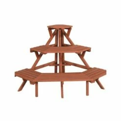 24" H Novelty Wood Planter Stands and Holders - Brown - Leisure Season -Cheap Planters Store unnamed file 7046