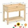 Costway Raised Garden Bed Elevated Wood Planter Box Stand for Vegetable Flower -Cheap Planters Store unnamed file 705