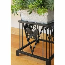 16" Iron Modern Indoor Outdoor Julia Butterfly Plant Stand Black Powder Coat Finish - Achla Designs -Cheap Planters Store unnamed file 7083