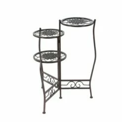 Olivia & May 24" Modern Metal Novelty Plant Stand Brown - Olivia & May -Cheap Planters Store unnamed file 7087