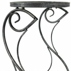 Sunnydaze Decor Sunnydaze Indoor/Outdoor Steel 3-Tiered Victorian Potted Flower Plant Stand Display Shelf - 31" - Black -Cheap Planters Store unnamed file 7100