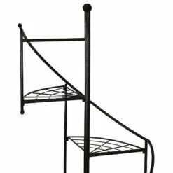 Sunnydaze Decor Sunnydaze Indoor/Outdoor Iron Metal 4-Tiered Potted Flower Plant Stand with Spiral Staircase Design - 56" - Black - 2pk -Cheap Planters Store unnamed file 7165