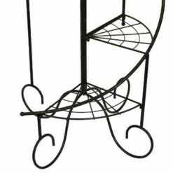 Sunnydaze Decor Sunnydaze Indoor/Outdoor Iron Metal 4-Tiered Potted Flower Plant Stand with Spiral Staircase Design - 56" - Black - 2pk -Cheap Planters Store unnamed file 7166