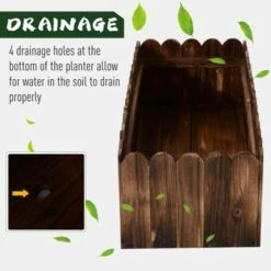 Outsunny 40" x 16" x 12" Raised Bed Garden Flower Planter Box with Fir Wood 4 Drainage Holes & Lightweight Build -Cheap Planters Store unnamed file 718