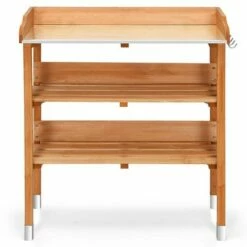 Costway Garden Wooden Potting Bench Work Station Table Tool Storage Shelf W/Hook -Cheap Planters Store unnamed file 7184