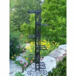Oakland Living 22" Oakland Rectangular Plant Stand - Black -Cheap Planters Store unnamed file 7221