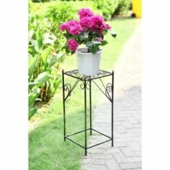 Square Iron Plant Stand Black/Gold - Ore International 12 Square Iron Plant Stand Black/Gold - Ore International -Cheap Planters Store unnamed file 7225