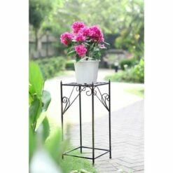 Square Iron Plant Stand Black/Gold - Ore International 13 Square Iron Plant Stand Black/Gold - Ore International -Cheap Planters Store unnamed file 7226