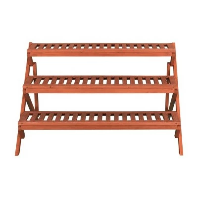 20" H Novelty Wood Planter Stands And Holders - Brown - Leisure Season 5 20" H Novelty Wood Planter Stands And Holders - Brown - Leisure Season - Image 3