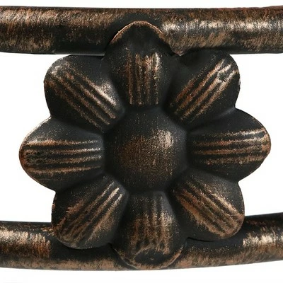 Sunnydaze Decor Sunnydaze Indoor/Outdoor Steel 3-Tiered Folding Decorative Potted Flower Plant Stand Display - 29" - Bronze 4 Sunnydaze Decor Sunnydaze Indoor/Outdoor Steel 3-Tiered Folding Decorative Potted Flower Plant Stand Display - 29" - Bronze - Image 2