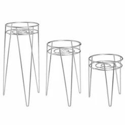 mDesign Modern Farmhouse Home Decor Plant Stand Set, 3 Pieces -Cheap Planters Store unnamed file 7274