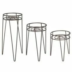 mDesign Modern Farmhouse Home Decor Plant Stand Set, 3 Pieces -Cheap Planters Store unnamed file 7275