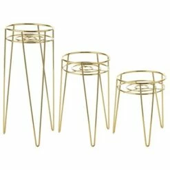 mDesign Modern Farmhouse Home Decor Plant Stand Set, 3 Pieces -Cheap Planters Store unnamed file 7278