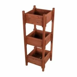 47" H Rectangular Wood Planter Stands And Holders - Brown - Leisure Season -Cheap Planters Store unnamed file 7311