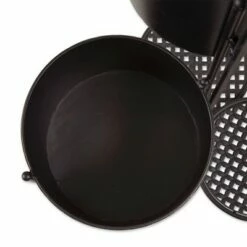 Zingz & Thingz 11" Indoor/Outdoor Iron 3-Tier Barrel Bucket Plant Stand Black - Zings & Thingz