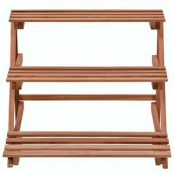 vidaXL 3-Tier Plant Stand Cedar Wood 18.9"x17.7"x15.7" -Cheap Planters Store unnamed file 7361