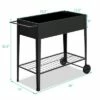 Costway Raised Garden Bed Elevated Planter Box on Wheels Steel Planter w/Shelf 2 Costway Raised Garden Bed Elevated Planter Box on Wheels Steel Planter w/Shelf -Cheap Planters Store unnamed file 737
