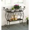 Plow & Hearth Two-Shelf Cast Iron Plant Stand with Birds -Cheap Planters Store unnamed file 7403