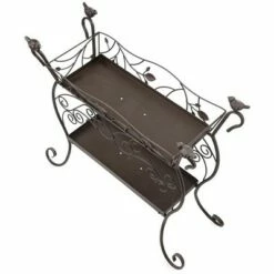 Plow & Hearth Two-Shelf Cast Iron Plant Stand with Birds -Cheap Planters Store unnamed file 7405