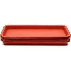 Juvale 8 Pack Saucer Plant Drip Trays for Small Pots, Plastic Rectangle Drip Pans, 12x6.5 Inches -Cheap Planters Store unnamed file 7413