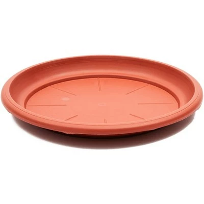 Juvale 8 Pack Round Terra Cotta Plant Trays for Flower Pots Container, Brown, 12 inch 5 Juvale 8 Pack Round Terra Cotta Plant Trays for Flower Pots Container, Brown, 12 inch - Image 3