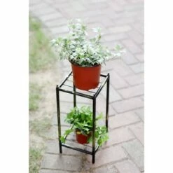 2-Tier Square Iron Plant Stand Black/Gold - Ore International 14 2-Tier Square Iron Plant Stand Black/Gold - Ore International -Cheap Planters Store unnamed file 7527