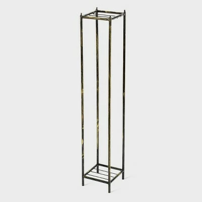 2-Tier Square Iron Plant Stand Black/Gold - Ore International 10 2-Tier Square Iron Plant Stand Black/Gold - Ore International - Image 8