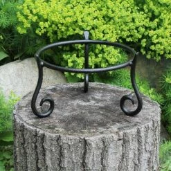 9.5" Versatile Short Iron Stand for Planter, Birdbath, Gazing Ball Black - ACHLA Designs -Cheap Planters Store unnamed file 7545