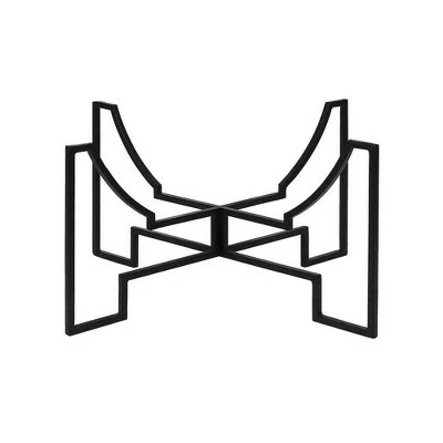 Indoor Outdoor Jane Iron Plant Stand Black Powder Coat Finish - Achla Designs 6 Indoor Outdoor Jane Iron Plant Stand Black Powder Coat Finish - Achla Designs - Image 4