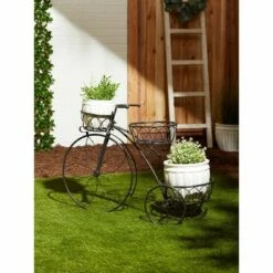 Zingz & Thingz 13.1" Indoor/Outdoor Iron Tricycle 3-Tier Plant Stand Black - Zings & Thingz -Cheap Planters Store unnamed file 7567
