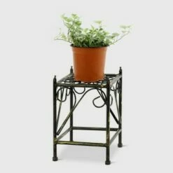 Small Square Iron Plant Stand Black/Gold - Ore International -Cheap Planters Store unnamed file 7574