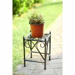 Small Square Iron Plant Stand Black/Gold - Ore International -Cheap Planters Store unnamed file 7575