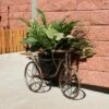 Sunnydaze Decor Sunnydaze Indoor/Outdoor Rustic Metal Tricycle Standing Planter Basket for Front Yard, Porch, Garden, or in the Home - 12" - Brown -Cheap Planters Store unnamed file 7585
