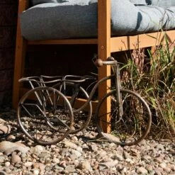 Sunnydaze Decor Sunnydaze Indoor/Outdoor Rustic Metal Tricycle Standing Planter Basket for Front Yard, Porch, Garden, or in the Home - 12" - Brown -Cheap Planters Store unnamed file 7588