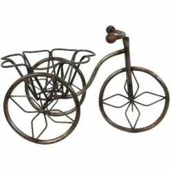 Sunnydaze Decor Sunnydaze Indoor/Outdoor Rustic Metal Tricycle Standing Planter Basket for Front Yard, Porch, Garden, or in the Home - 12" - Brown -Cheap Planters Store unnamed file 7591